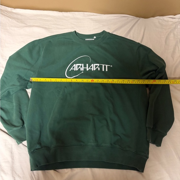 Carhartt Men's Forest Green Crewneck Sweater - Picture 2 of 5